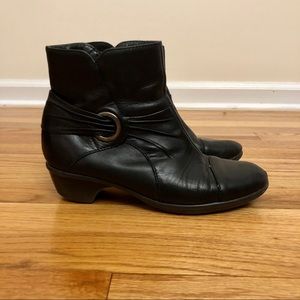 Clarks genuine leather ankle boots